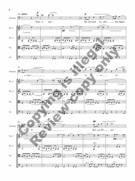 Song of the Silkie (String Quartet No. 2) (Full Score & Parts)