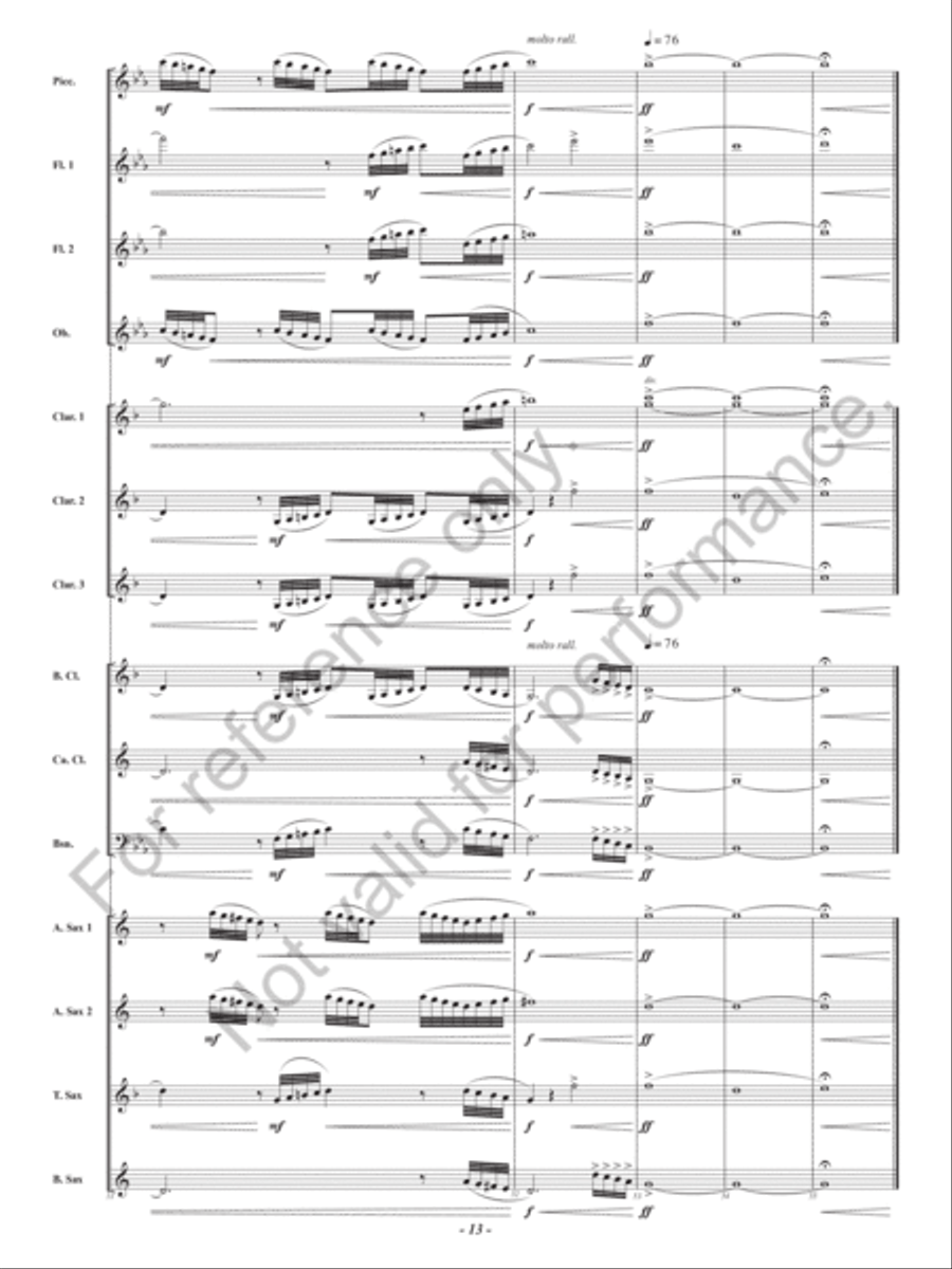 Prelude from The Barber of Seville by Gioachino Rossini Woodwind Ensemble - Sheet Music page 14