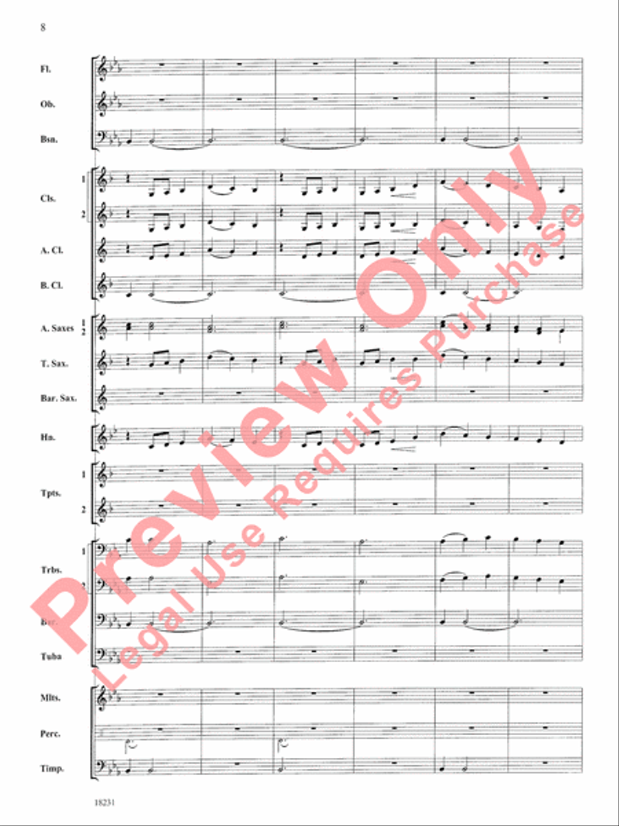 In a French Garden Concert Band scores gallery preview page 9