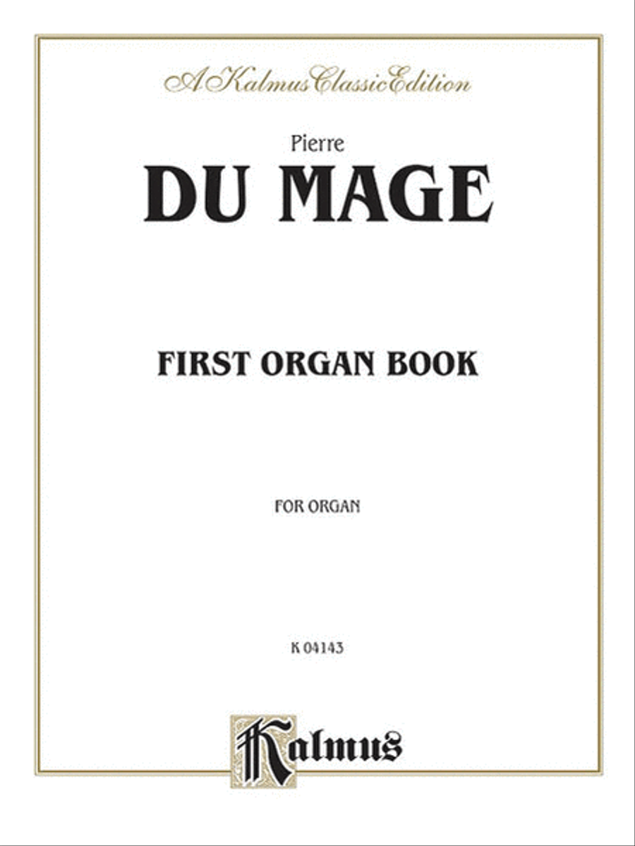 First Organ Book Organ scores gallery preview page 1