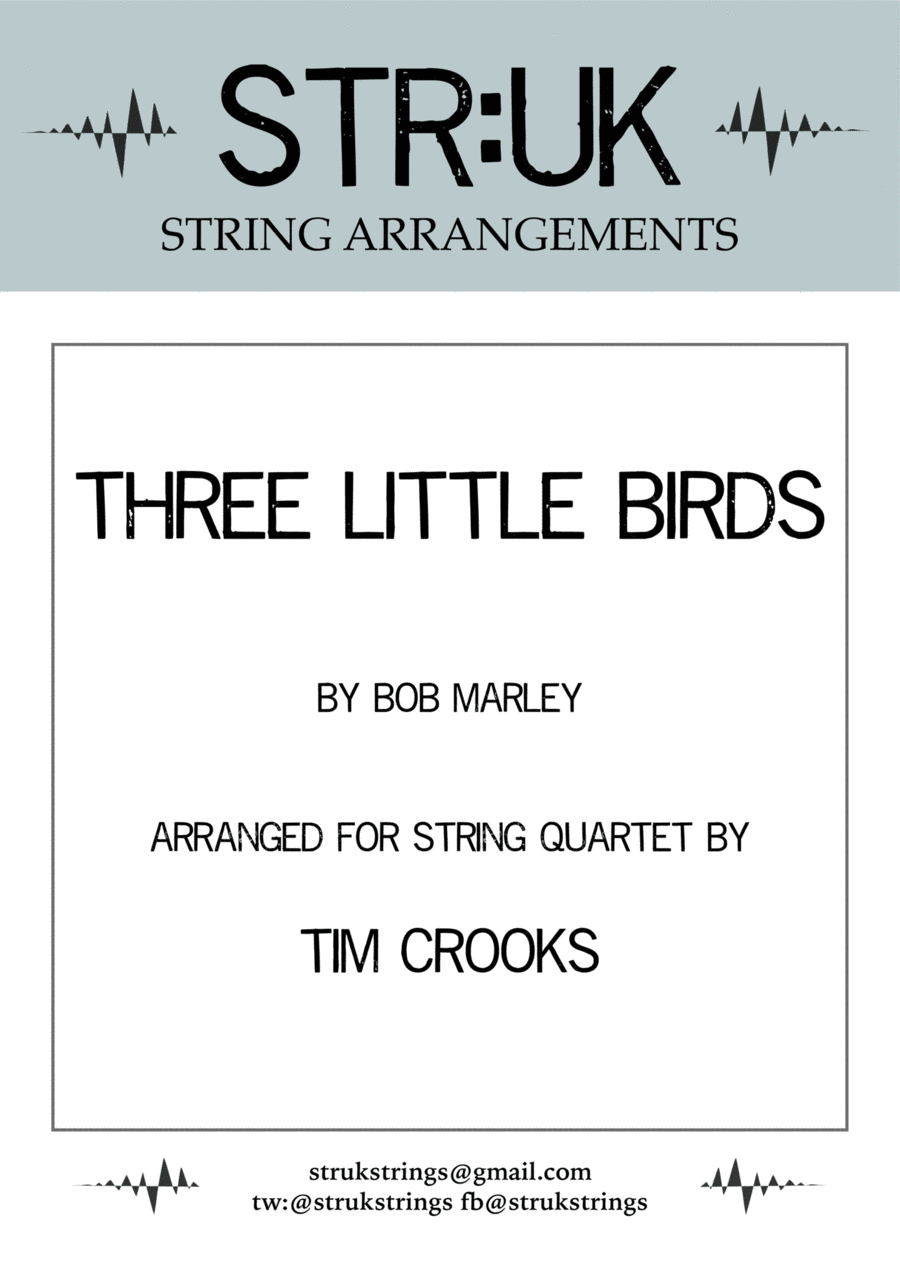 Three Little Birds String Quartet scores gallery preview page 1