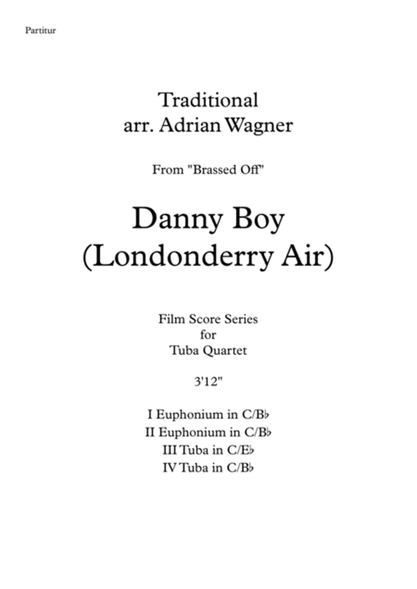 Brassed Off "Danny Boy (Londonderry Air)" Tuba Quartet arr. Adrian Wagner image number null