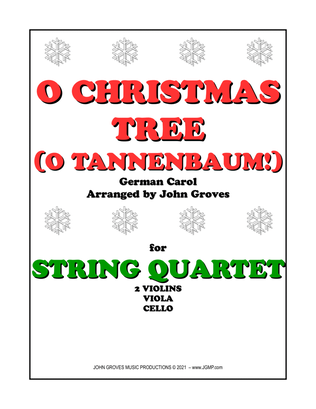 Book cover for O Christmas Tree (O Tannenbaum!) - String Quartet