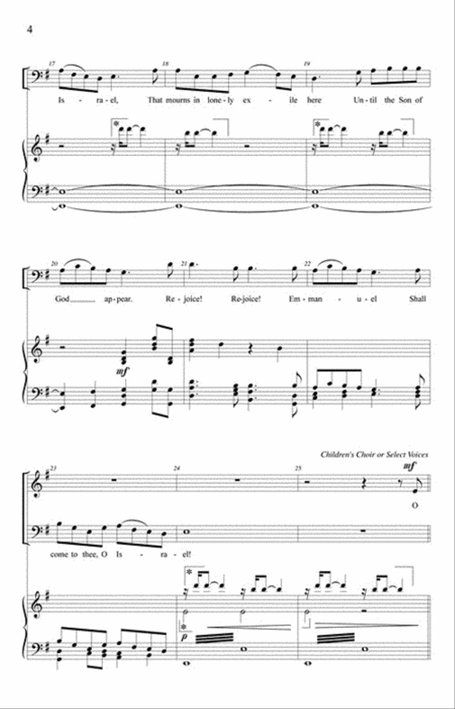 O Come, O Come, Emmanuel O Come, O Come, Emmanuel 4-Part scores gallery preview page 3
