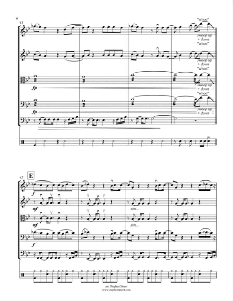Can't Feel My Face Can't Feel My Face Small Ensemble scores gallery preview page 6