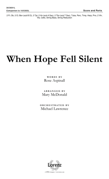 When Hope Fell Silent - Orchestral Score and Parts