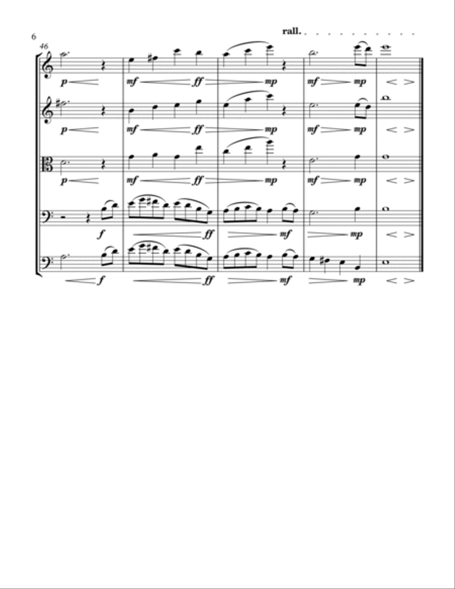 Reverie String Quintet scores gallery preview page 6