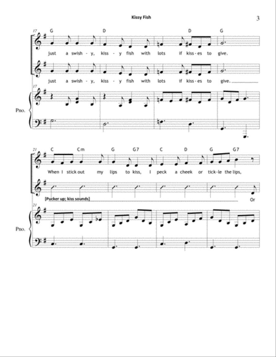Kissy Fish 2-Part scores gallery preview page 3