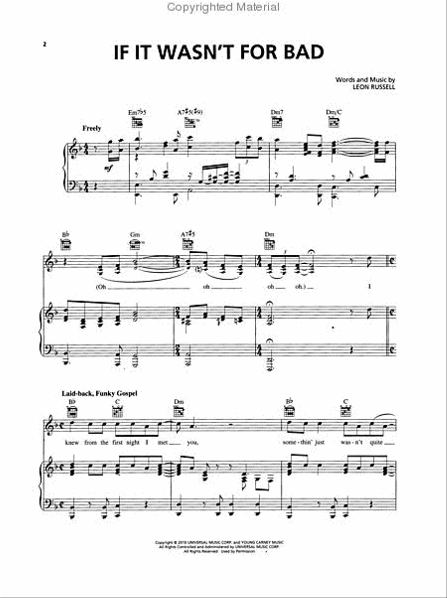 Elton John/Leon Russell – The Union Piano, Vocal, Guitar scores gallery preview page 2