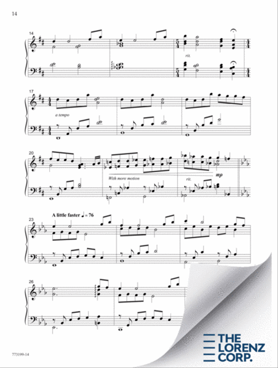 I Come To Thee Piano Solo scores gallery preview page 15