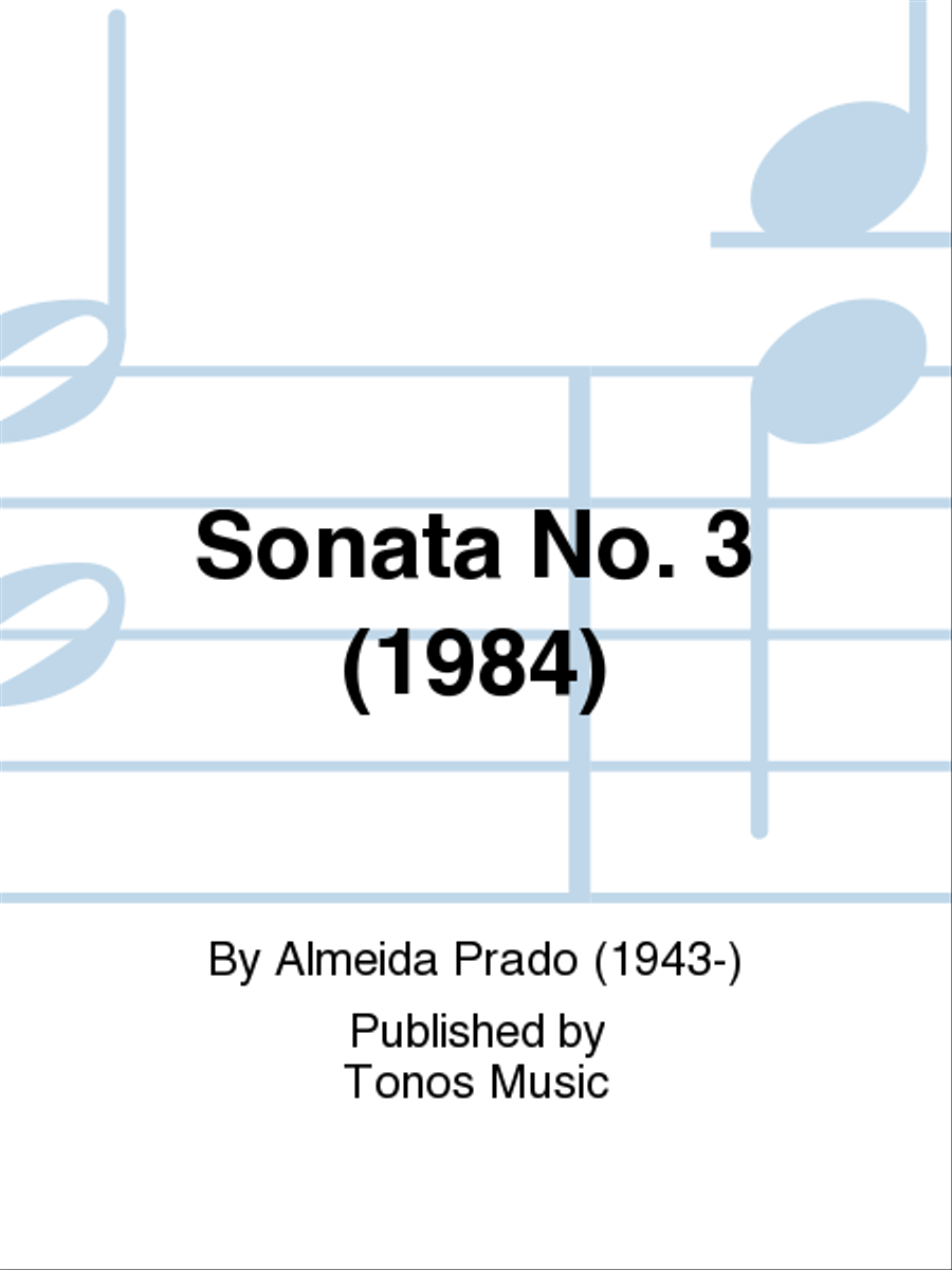 Sonata No. 3 (1984) Sonata No. 3 (1984) Piano Solo scores gallery preview page 1