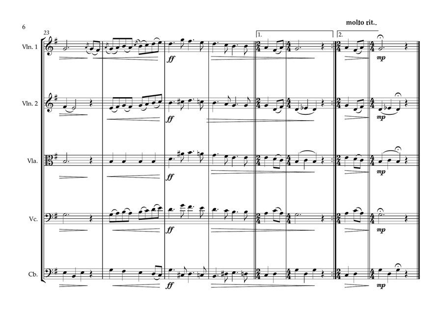 Sri Lankan National Anthem for String Orchestra (World National Anthem Series) String Orchestra scores gallery preview page 6