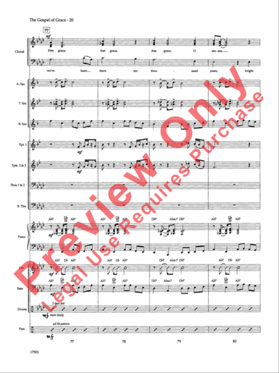 The Gospel of Grace The Gospel of Grace Choir scores gallery preview page 21