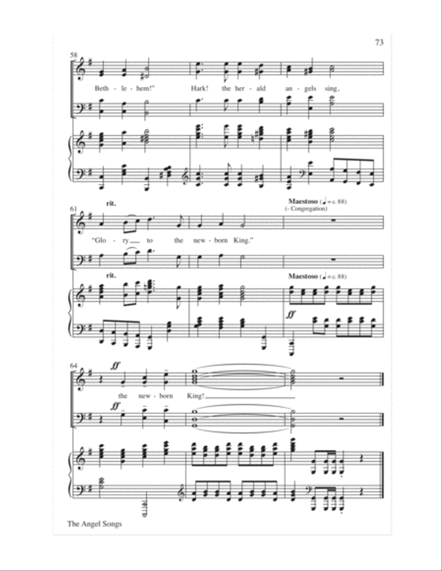 Sing with the Angels!- Score 4-Part scores gallery preview page 76