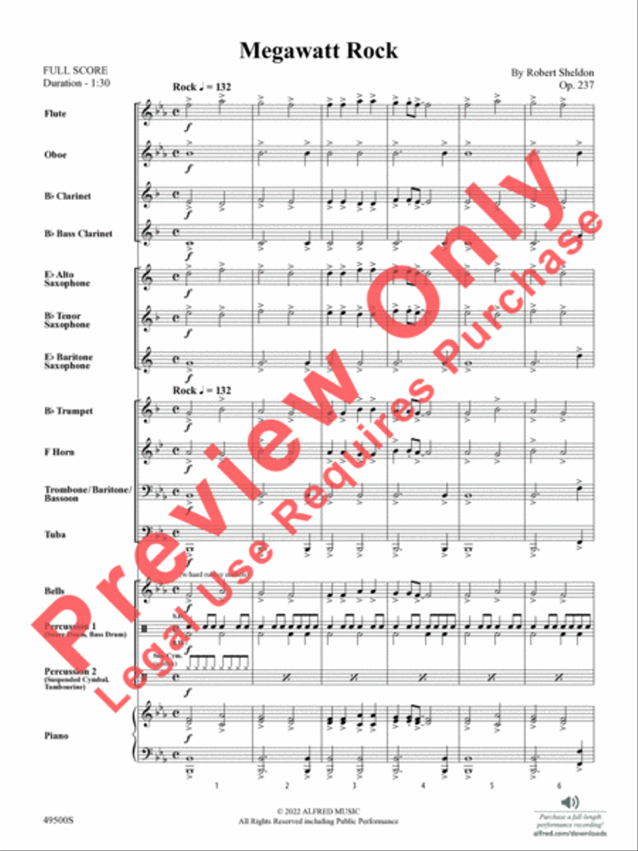 Megawatt Rock Megawatt Rock Concert Band scores gallery preview page 4