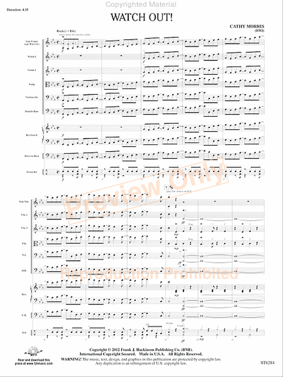Watch Out! String Orchestra scores gallery preview page 4