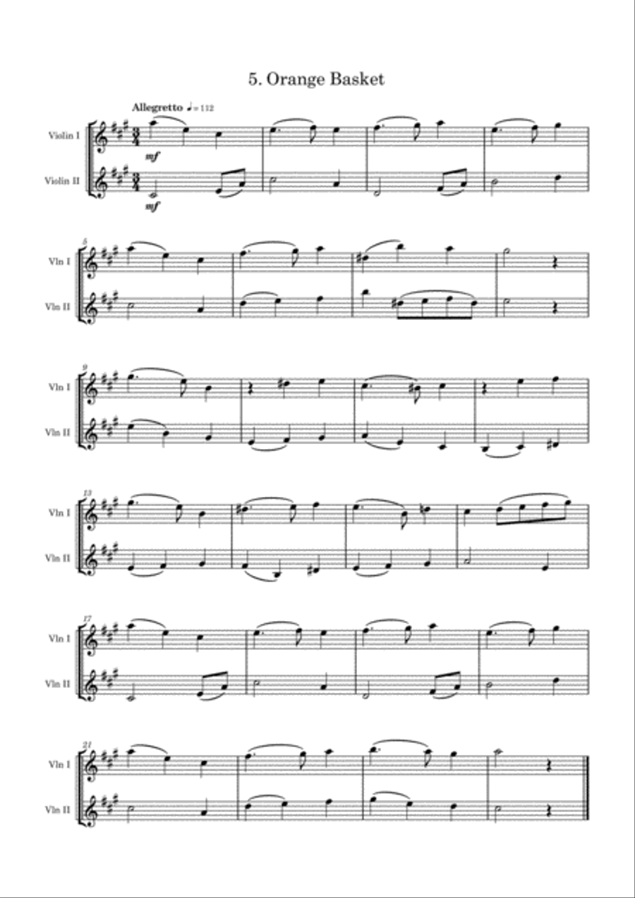 Easy Recital Repertoire In Classical Style - for 2 violins Violin Solo scores gallery preview page 6