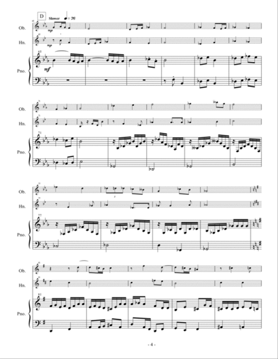 Rondo Giocoso Small Ensemble scores gallery preview page 4
