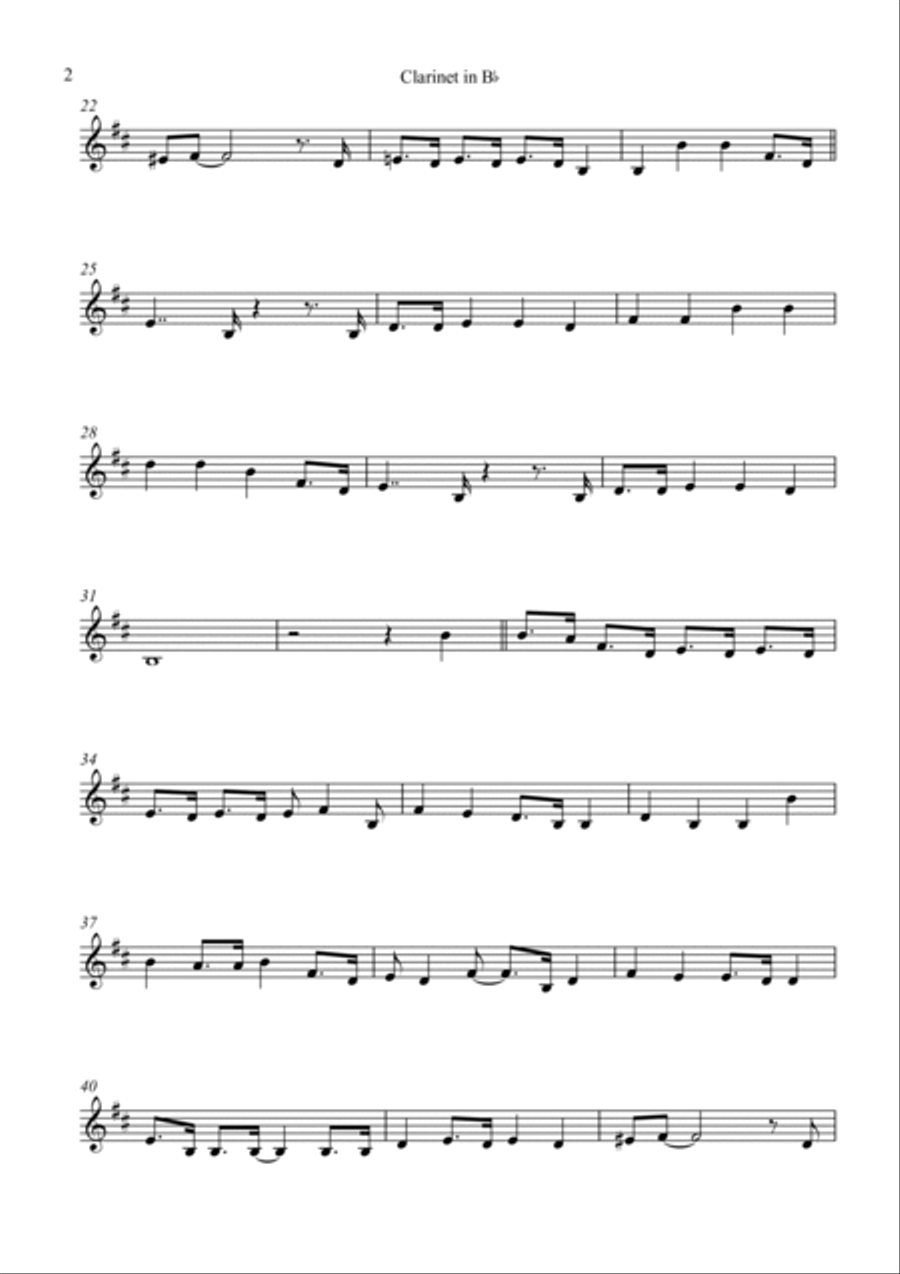 Hit The Road Jack B-Flat Clarinet scores gallery preview page 2