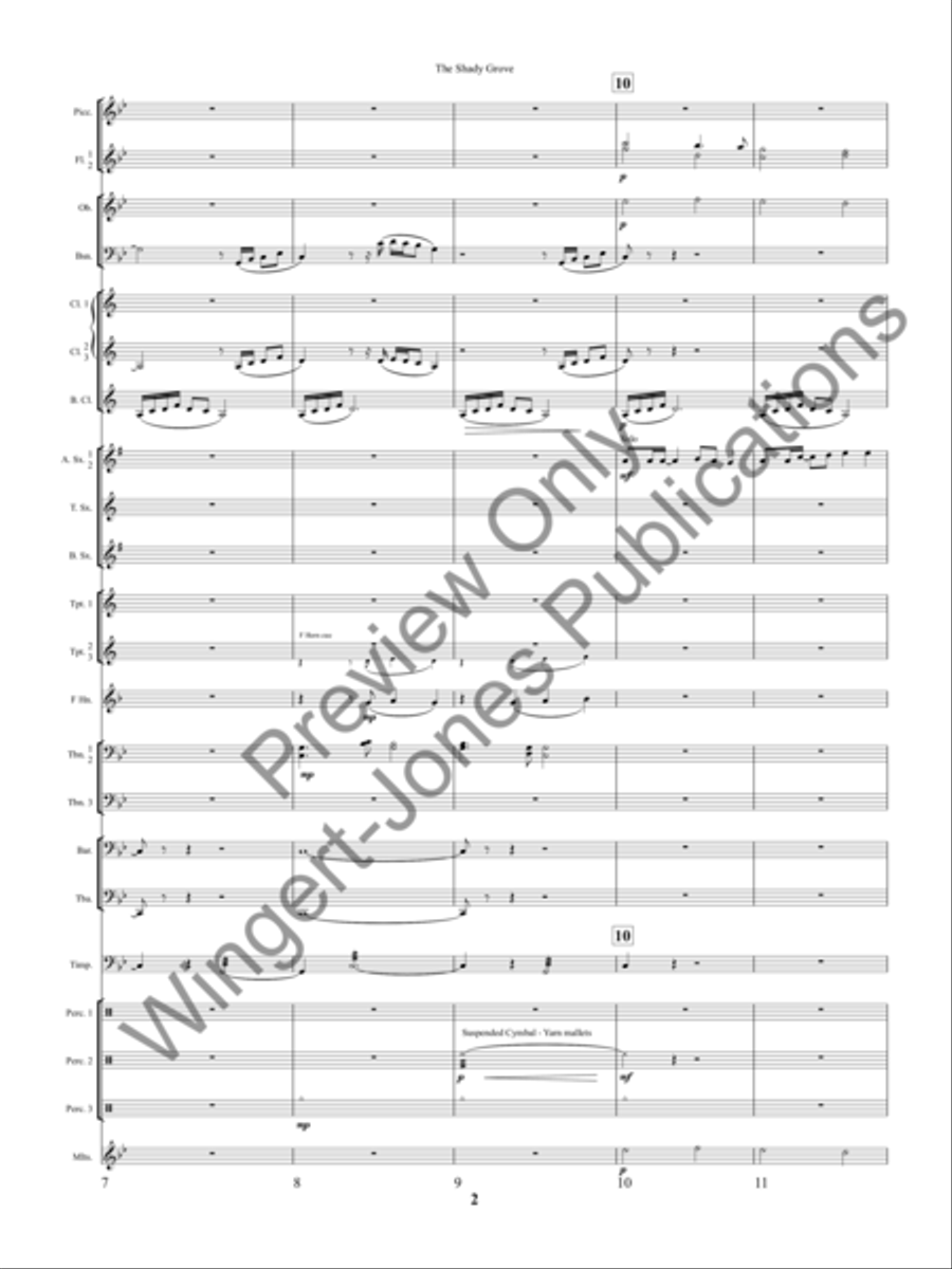 The Shady Grove The Shady Grove Concert Band scores gallery preview page 5