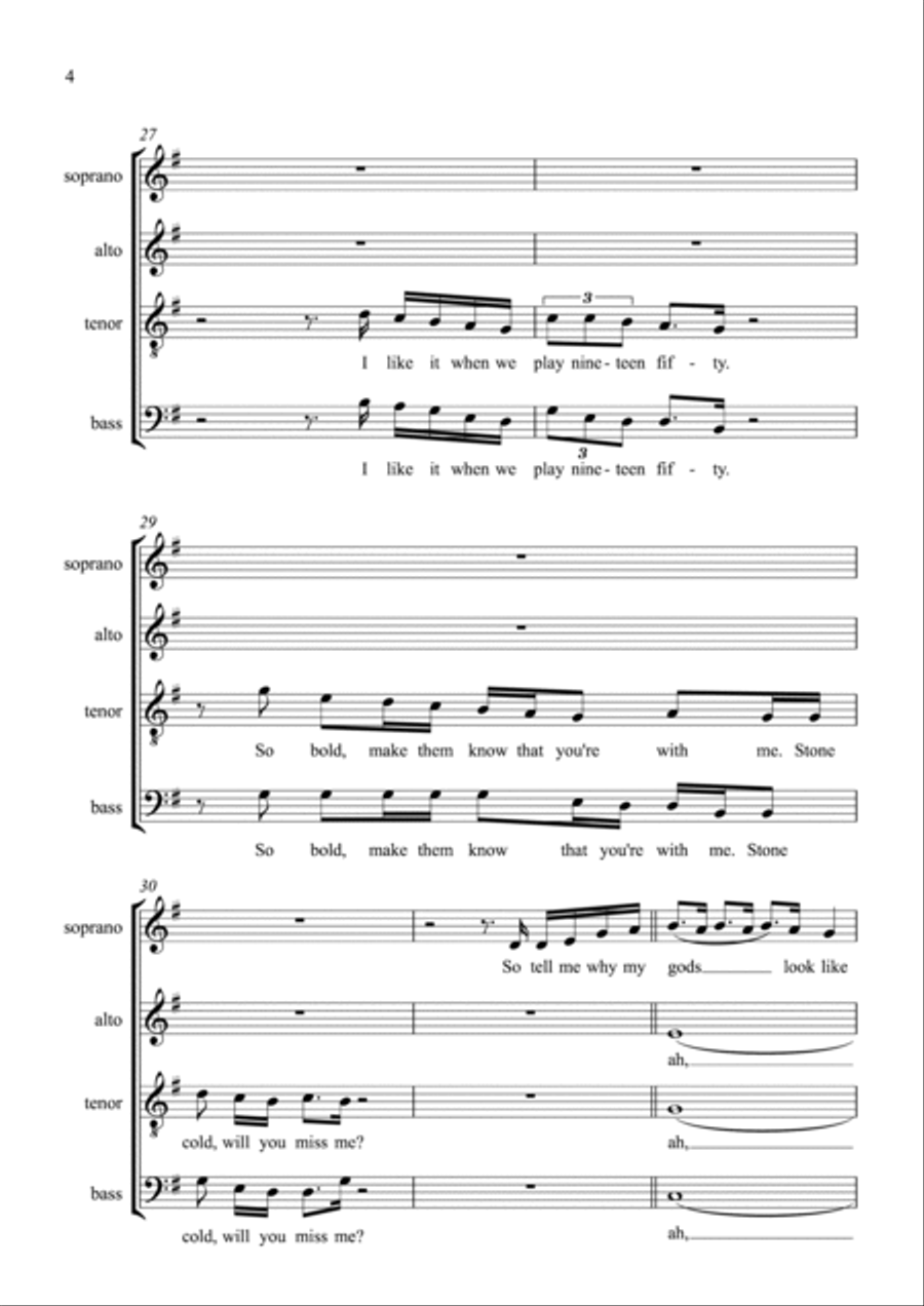 1950 4-Part scores gallery preview page 4