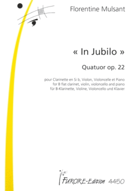In Jubilo. Quartet for clarinette, violin, violoncello and piano op. 22