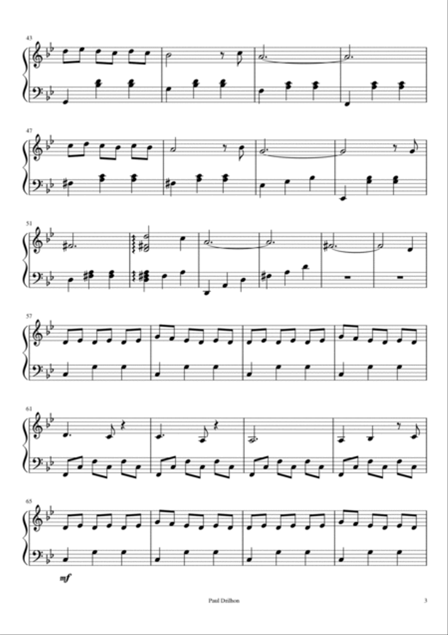 Valse n°1 Piano scores gallery preview page 3