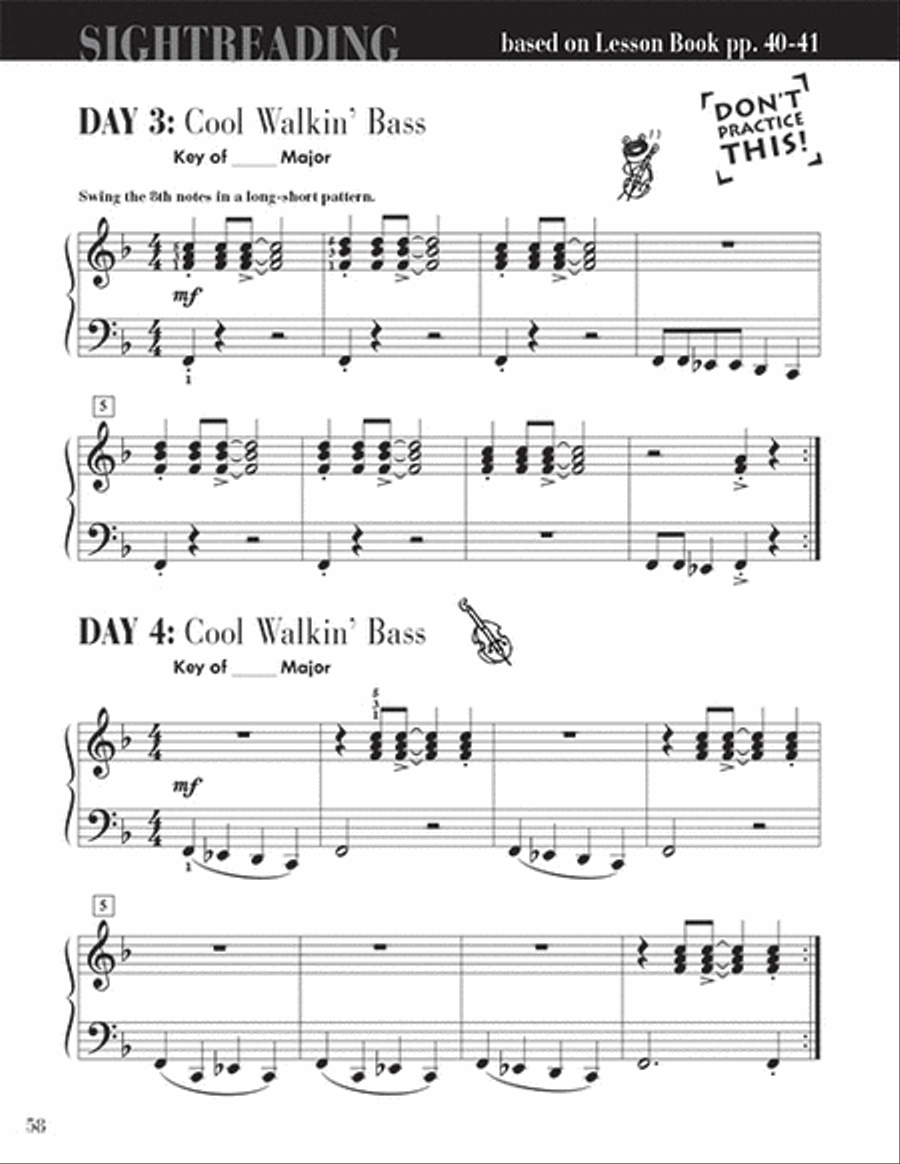 Level 3A – Sightreading Book Piano Method scores gallery preview page 6