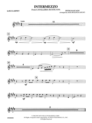 Intermezzo (from Cavalleria Rusticana): 1st B-flat Clarinet
