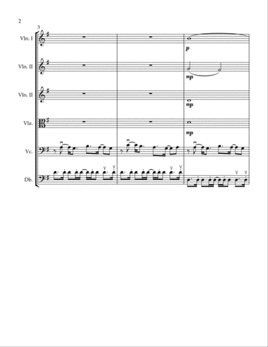 Follow You, Follow Me String Quartet scores gallery preview page 2