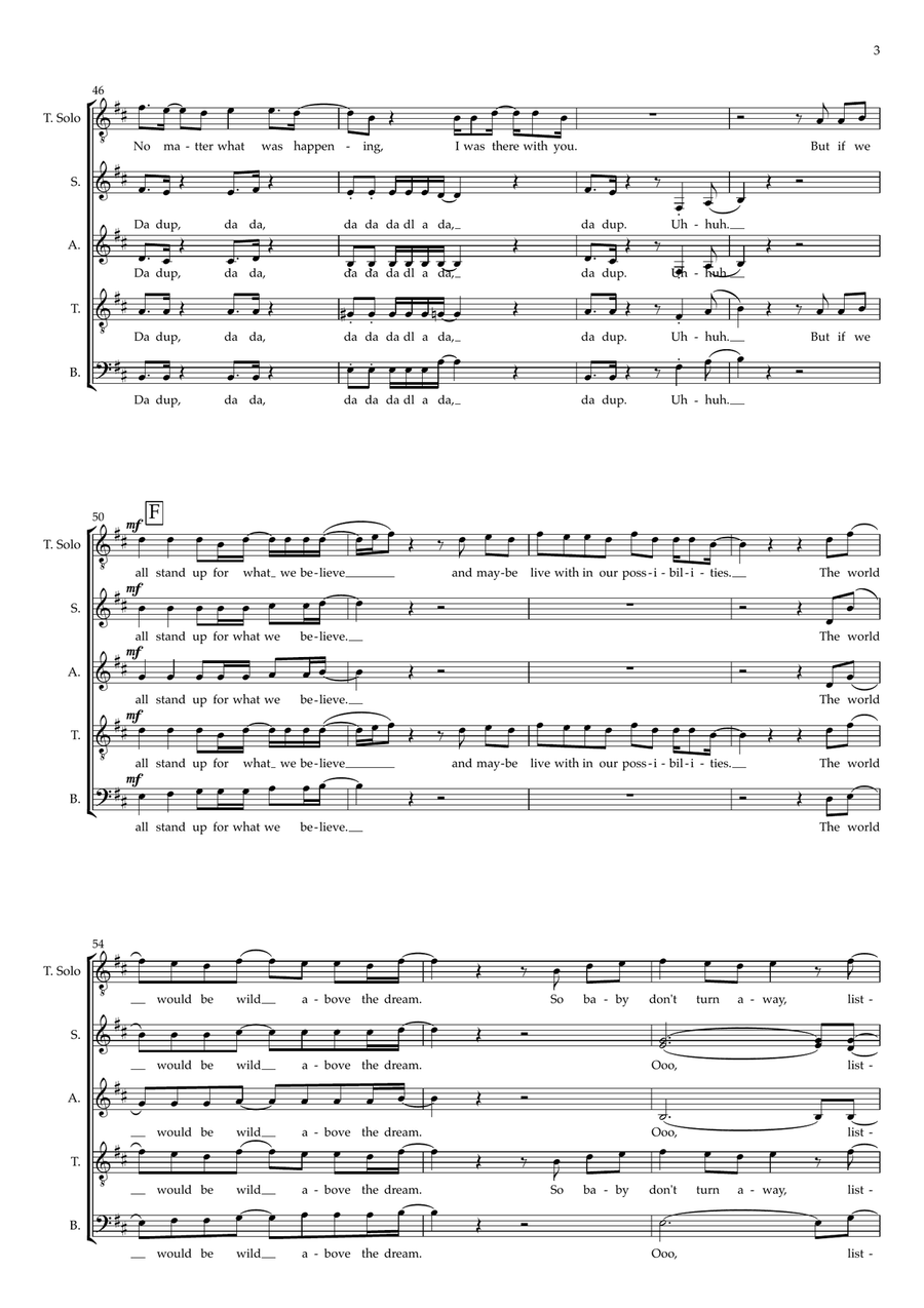 Relight My Fire 4-Part scores gallery preview page 3