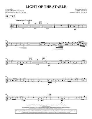 Book cover for Light Of The Stable (from All Is Well) (arr. David Angerman) - Flute 2