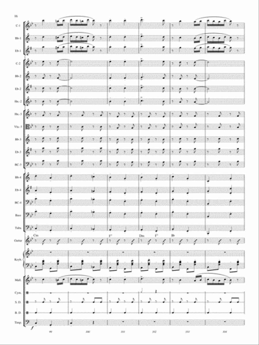 Hungarian Dance No. 5 Concert Band scores gallery preview page 15