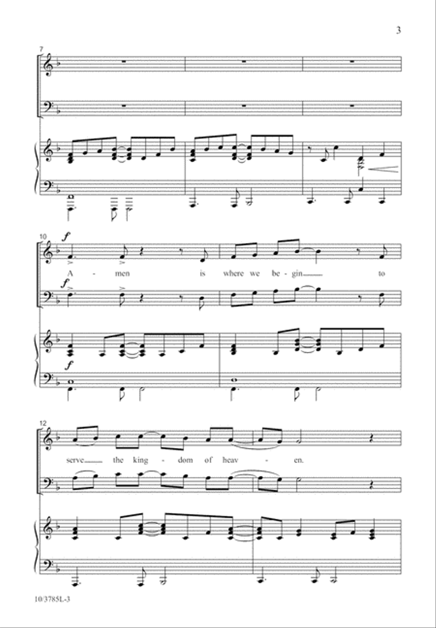 Amen Is Where We Begin 4-Part scores gallery preview page 4