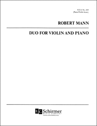 Book cover for Duo for Violin & Piano (Score & part)