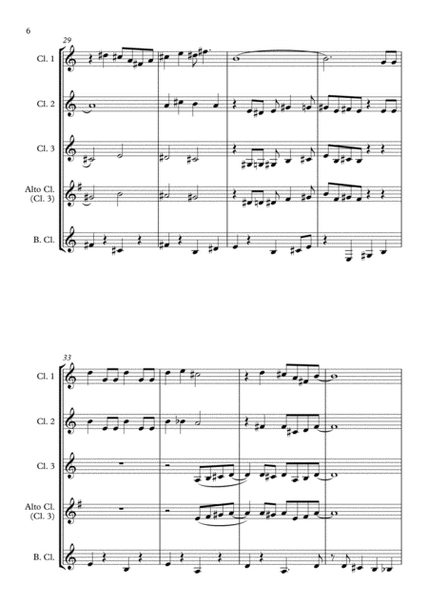Sleigh Ride - for Clarinet Quartet image number null