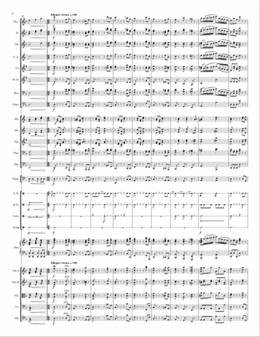 La Folia (Symphonic variations on a theme by Corelli) - Score and parts Percussion Ensemble scores gallery preview page 6