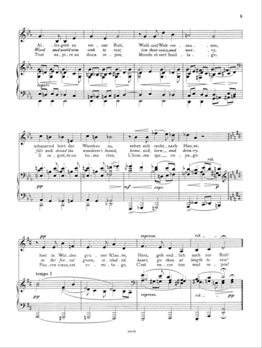 Selected Lieder and Songs Voice Solo scores gallery preview page 3