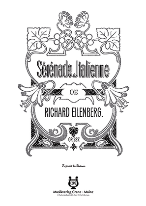 Book cover for Eilenberg R Serenade Italienne Op227 (fk)