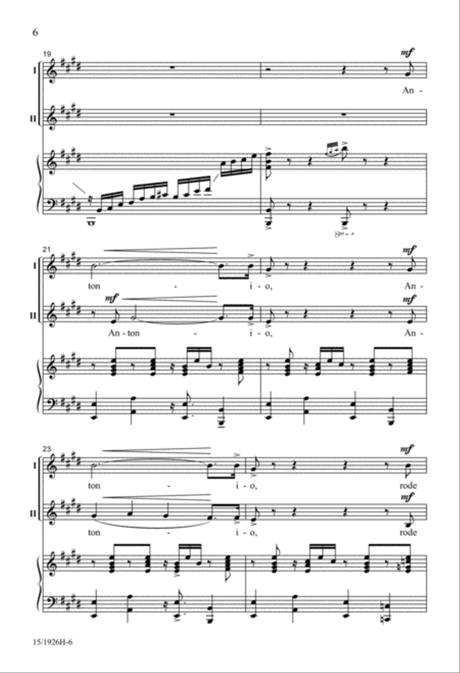 Antonio 2-Part scores gallery preview page 6