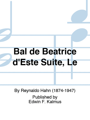 Book cover for Bal de Beatrice d'Este Suite, Le