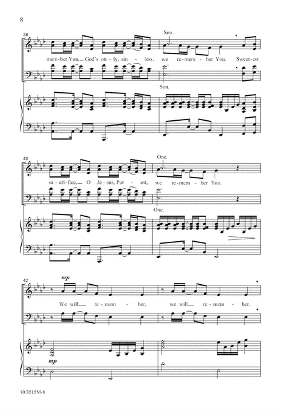 We Remember You We Remember You 4-Part scores gallery preview page 8