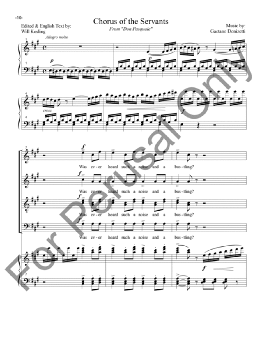 Opera Choruses, Set 1 Opera Choruses, Set 1 4-Part scores gallery preview page 11