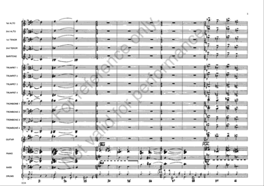 Midnight Bells Jazz Ensemble scores gallery preview page 5