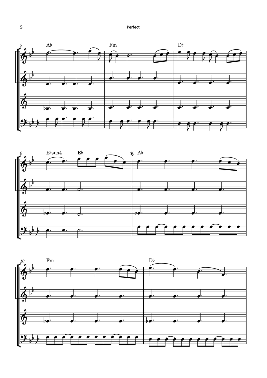 Perfect Brass Quartet scores gallery preview page 2