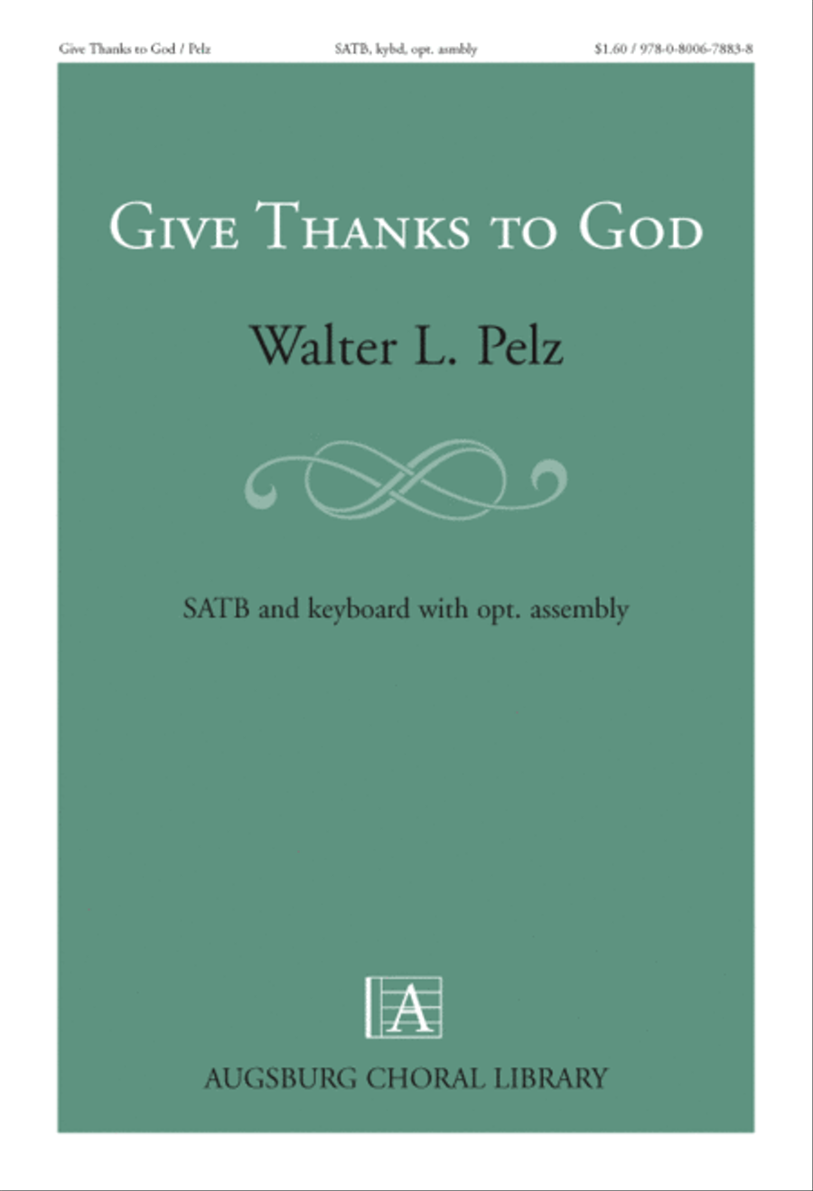 Give Thanks to God 4-Part scores gallery preview page 1