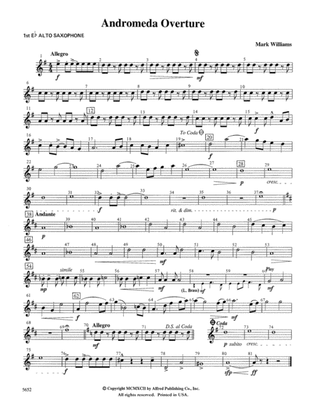 Andromeda Overture: E-flat Alto Saxophone