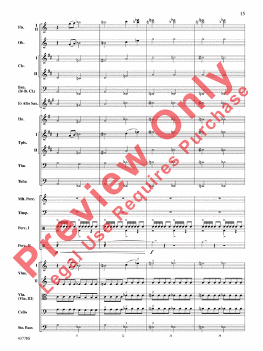 Godzilla Full Orchestra scores gallery preview page 16