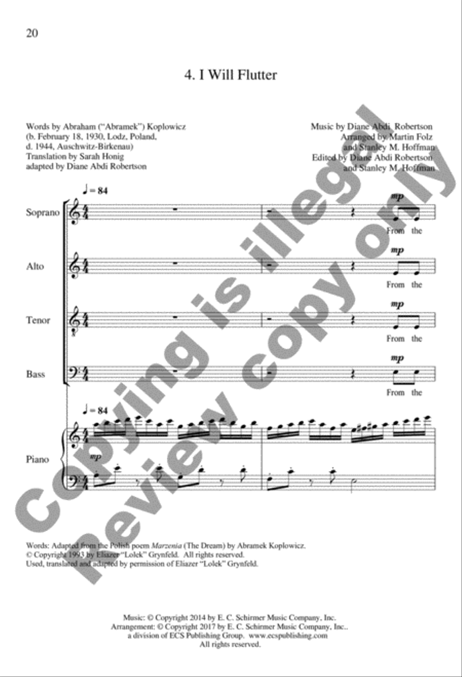 Dream 4-Part scores gallery preview page 10