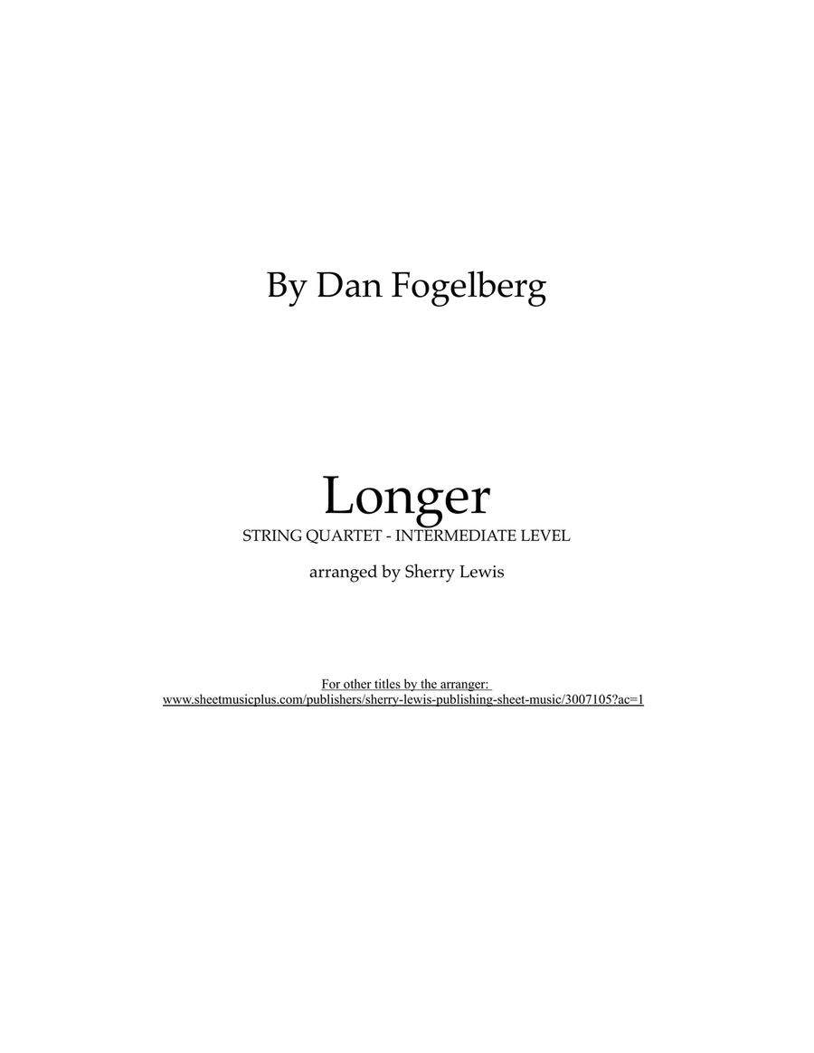 Longer String Quartet scores gallery preview page 2